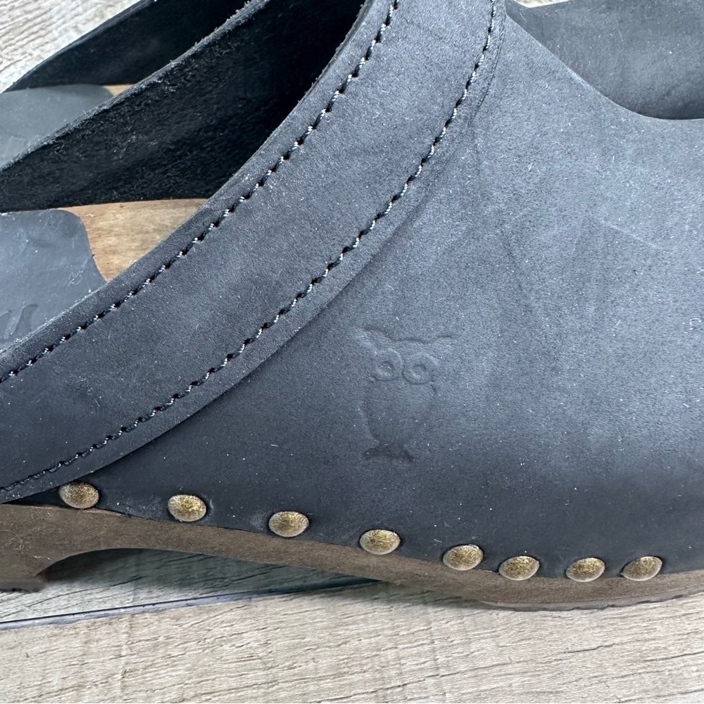 Sandgrens Athens studded clog mule Black Size‎ 41 10-10.5 Us - Picture 4 of 10
